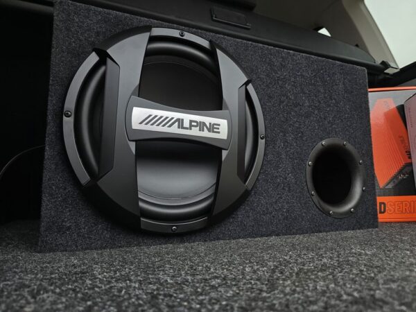 Alpine 12" 1000W ja võimendi, Hi-input, UUS