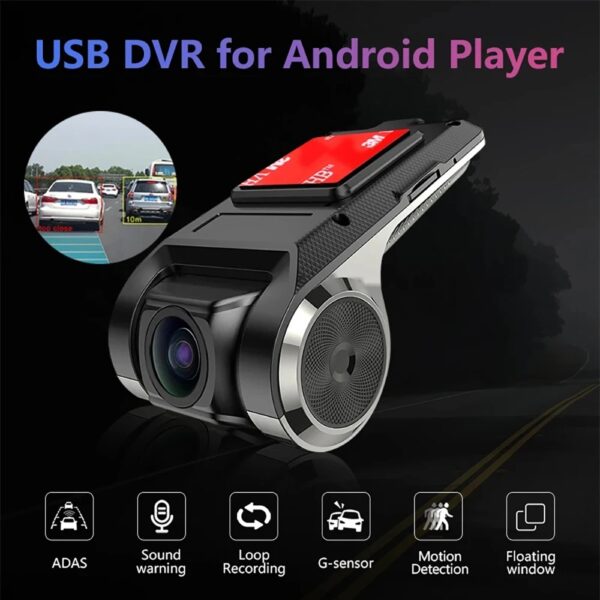 Pardakaamera Full HD 1080p USB ADAS DVR Night vision