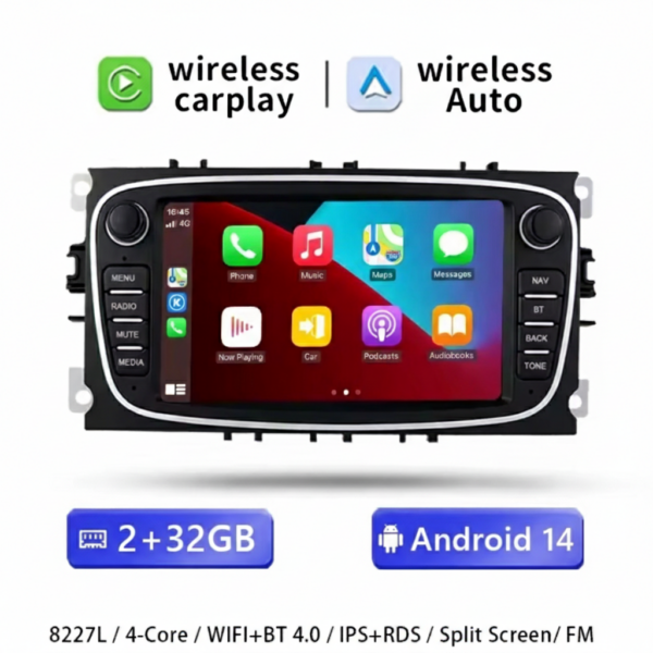 FORD Android 13 2+32GB BT CarPlay Android Auto (MUST)