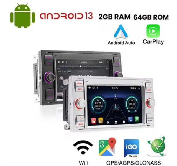 FORD Android 13 2+64GB BT CarPlay Android Auto
