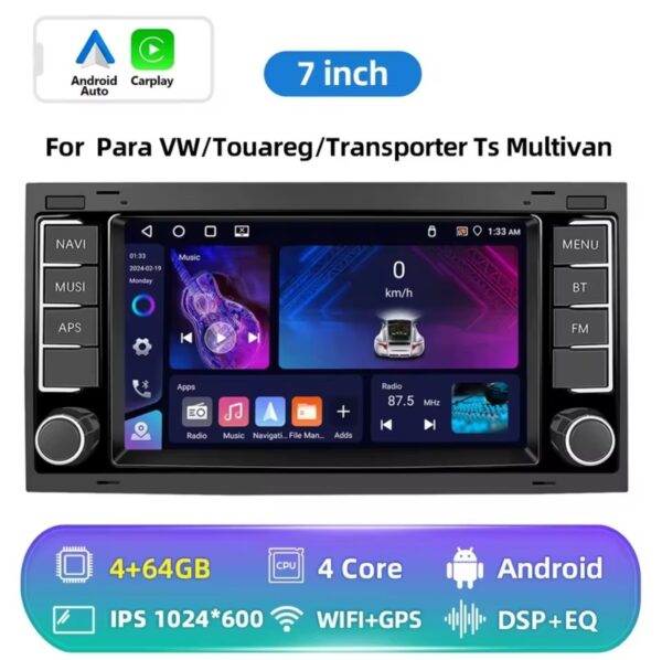 VW Touareg, Multivan Android 15. 4+64GB, Carplay, Android Auto